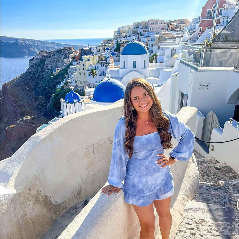 Blue Alter’d State romper in size small